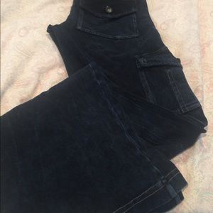 Hardtail 6 pocket cargo bootcut flare pant